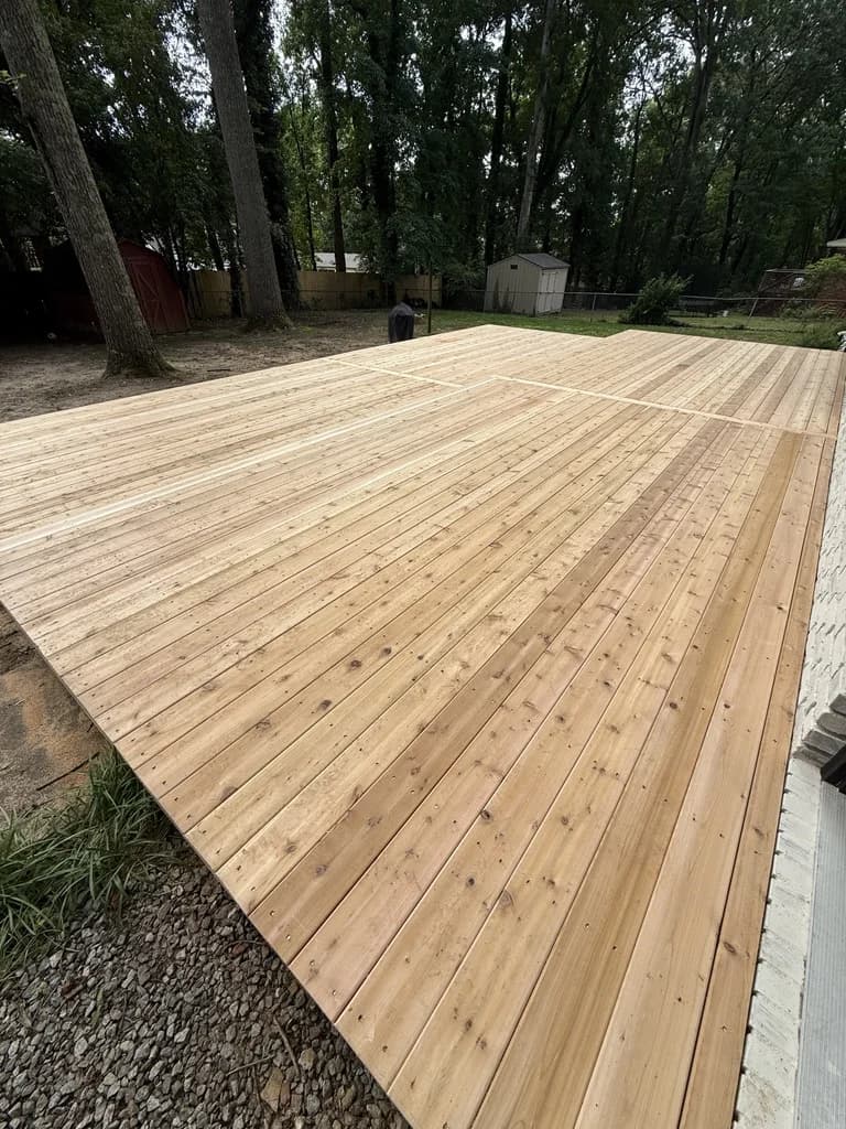 704 sq ft Multi-Level Cedar Deck with Waterfall Steps - Photo 12