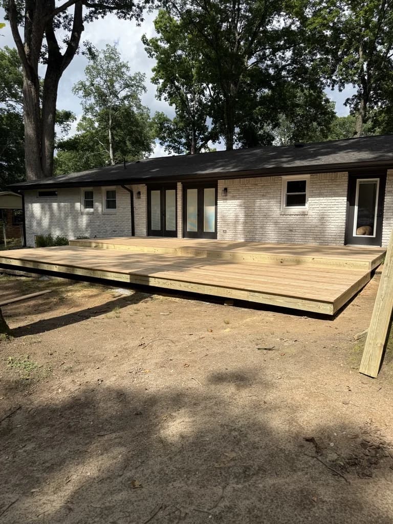 704 sq ft Multi-Level Cedar Deck with Waterfall Steps - Photo 3