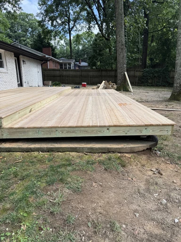 704 sq ft Multi-Level Cedar Deck with Waterfall Steps - Photo 5