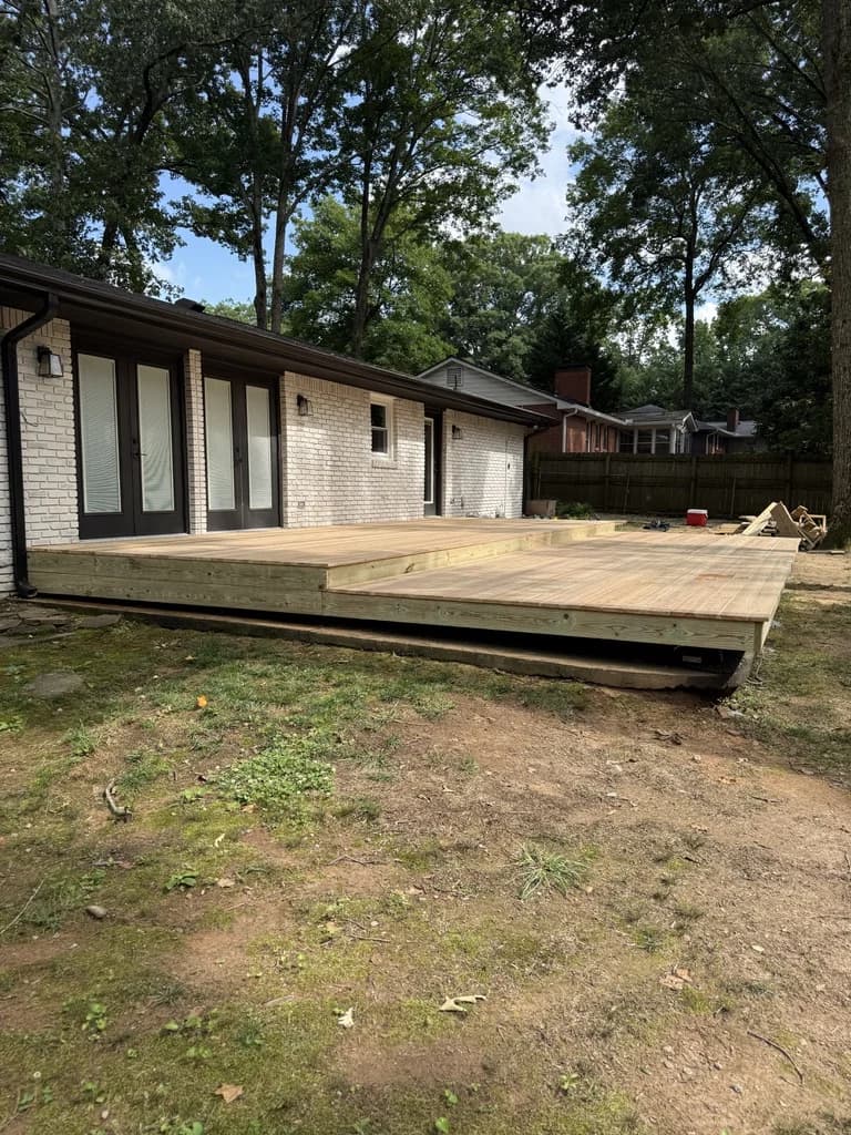 704 sq ft Multi-Level Cedar Deck with Waterfall Steps - Photo 7