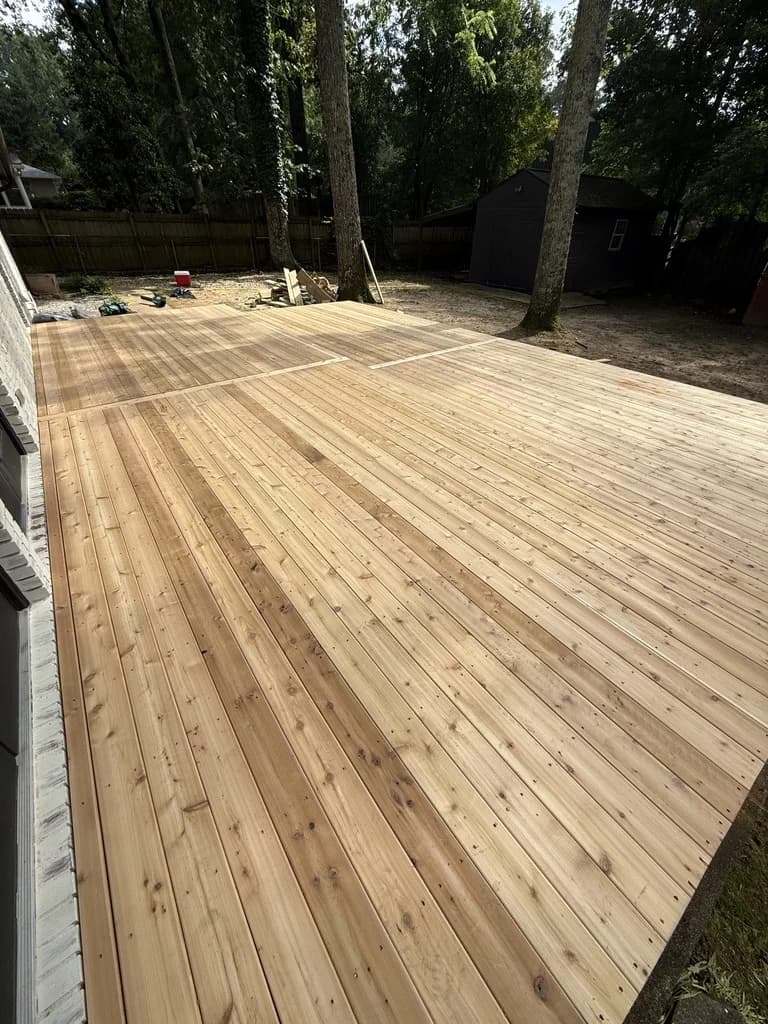 704 sq ft Multi-Level Cedar Deck with Waterfall Steps - Photo 9