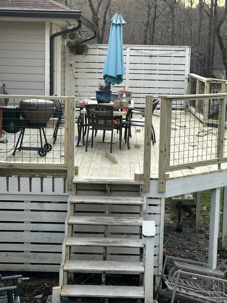 Deck Rehabilitation with Wire Mesh Railings - Photo 2