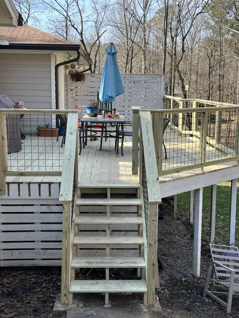Deck Rehabilitation with Wire Mesh Railings - Photo 4