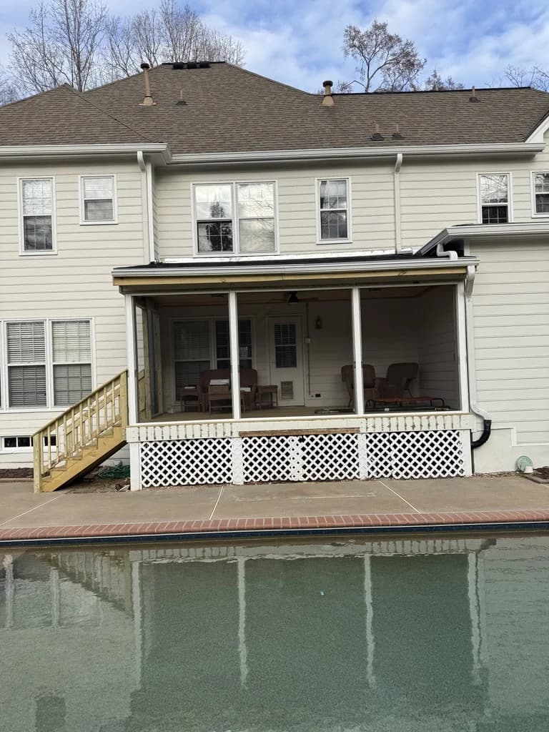 Screened Patio Deck with Covered Roof - Photo 3