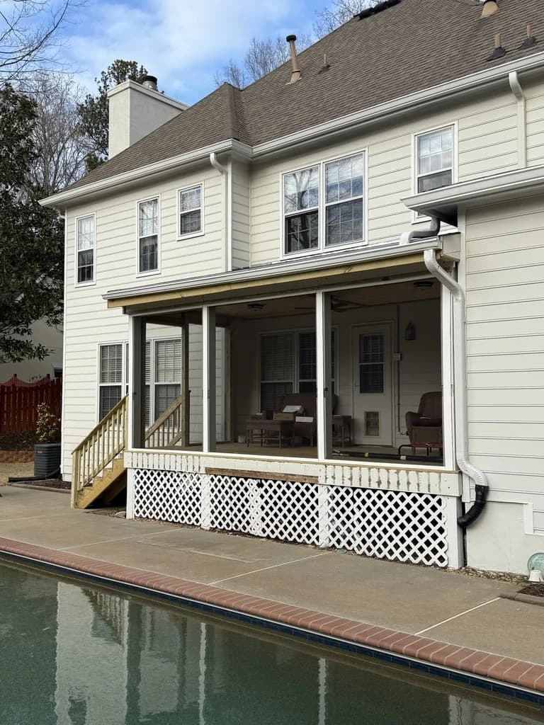 Screened Patio Deck with Covered Roof - Photo 4