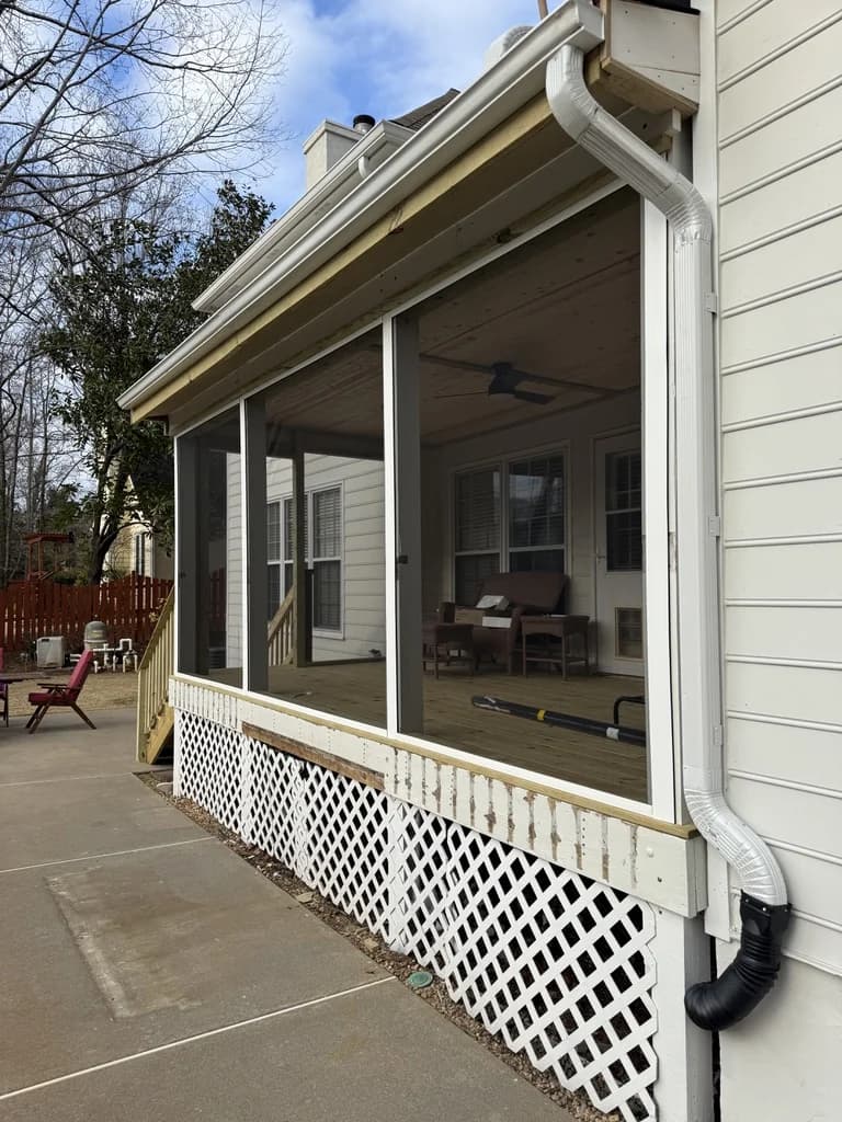 Screened Patio Deck with Covered Roof - Photo 6