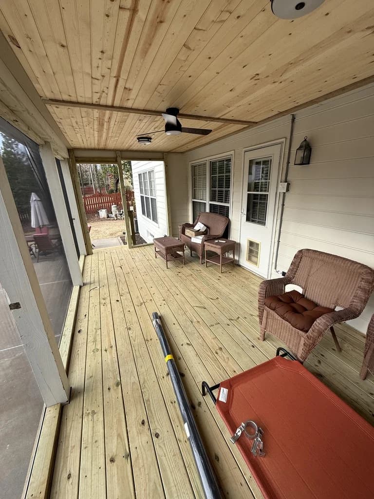 Screened Patio Deck with Covered Roof - Photo 9