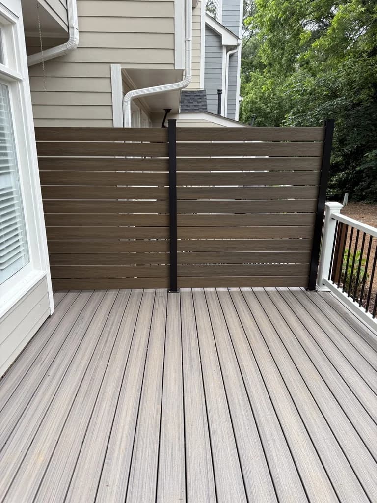Trex Deck with Horizontal Privacy Fence - Demo & Rebuild - Photo 11
