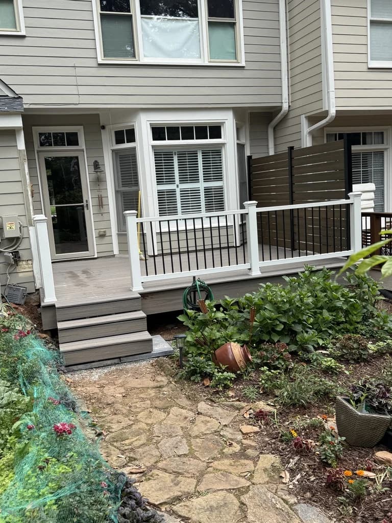 Trex Deck with Horizontal Privacy Fence - Demo & Rebuild - Photo 2