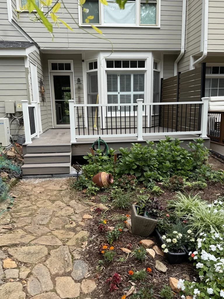 Trex Deck with Horizontal Privacy Fence - Demo & Rebuild - Photo 3