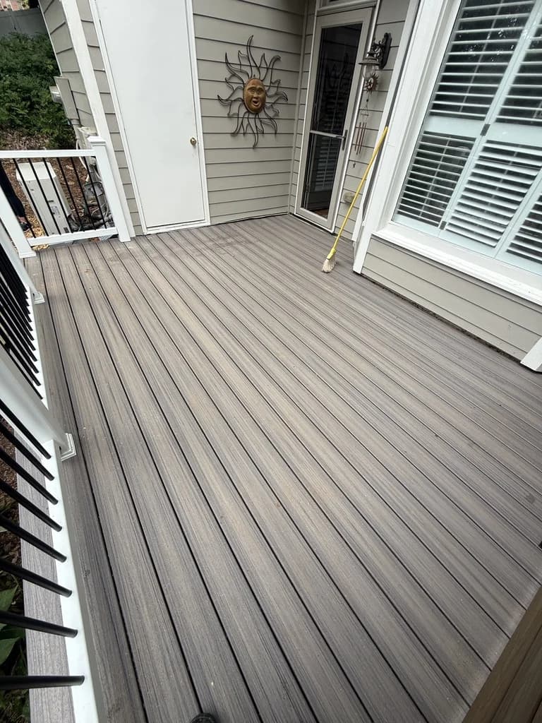 Trex Deck with Horizontal Privacy Fence - Demo & Rebuild - Photo 9