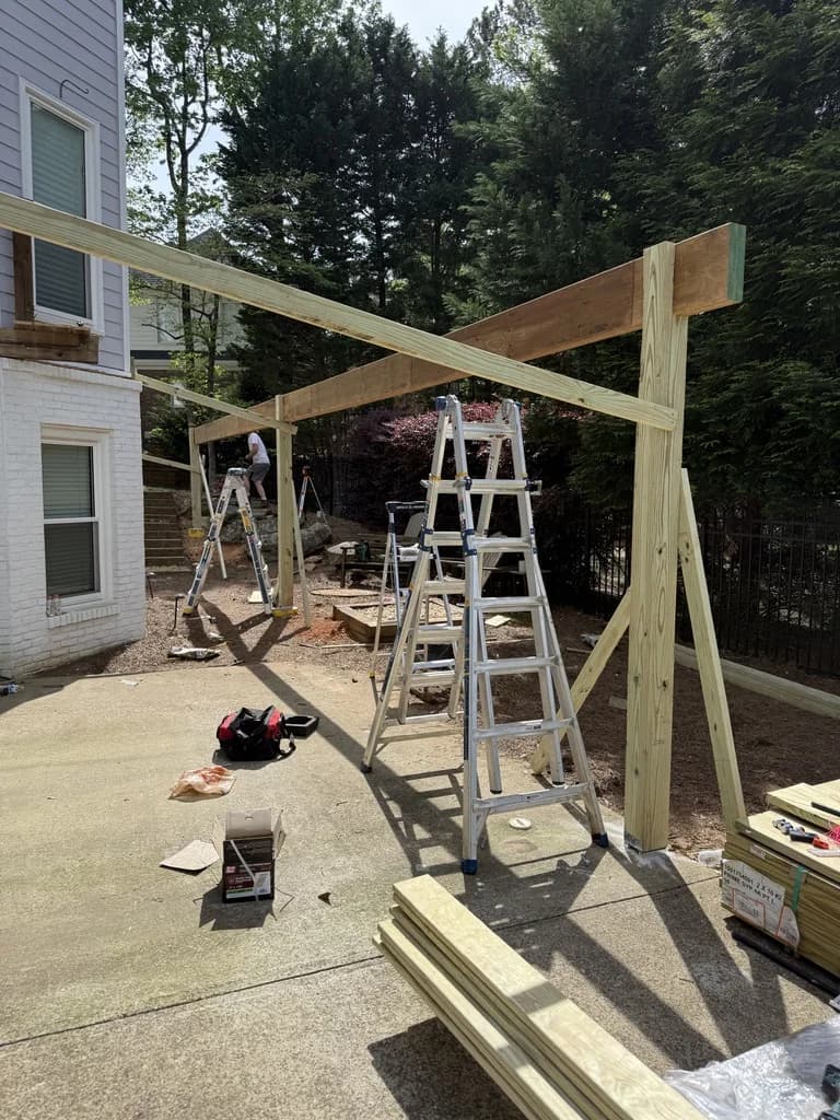 792 sq ft Deck (44x18) with LVL Beams - Demo & Rebuild - Photo 11
